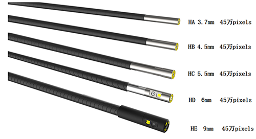 BIE內窺鏡具有多種規格的鏡頭配置，可滿足不同工況要求